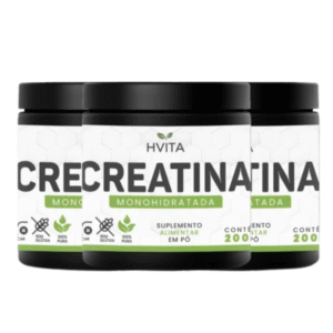 CREATINA HVITA KIT COM 3 UNIDADES COM FRETE GRATIS